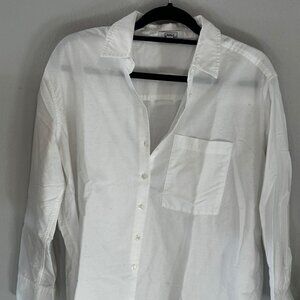 AYR White Button Down Blouse M